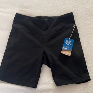 Brooks 7” short tights, black medium